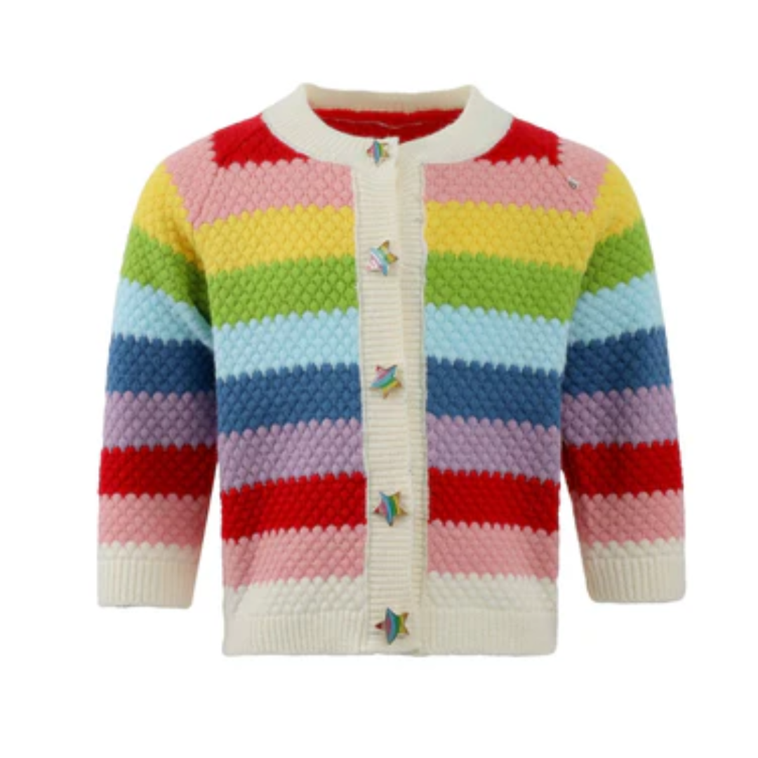 Knit Cardigan - Rainbow Bright