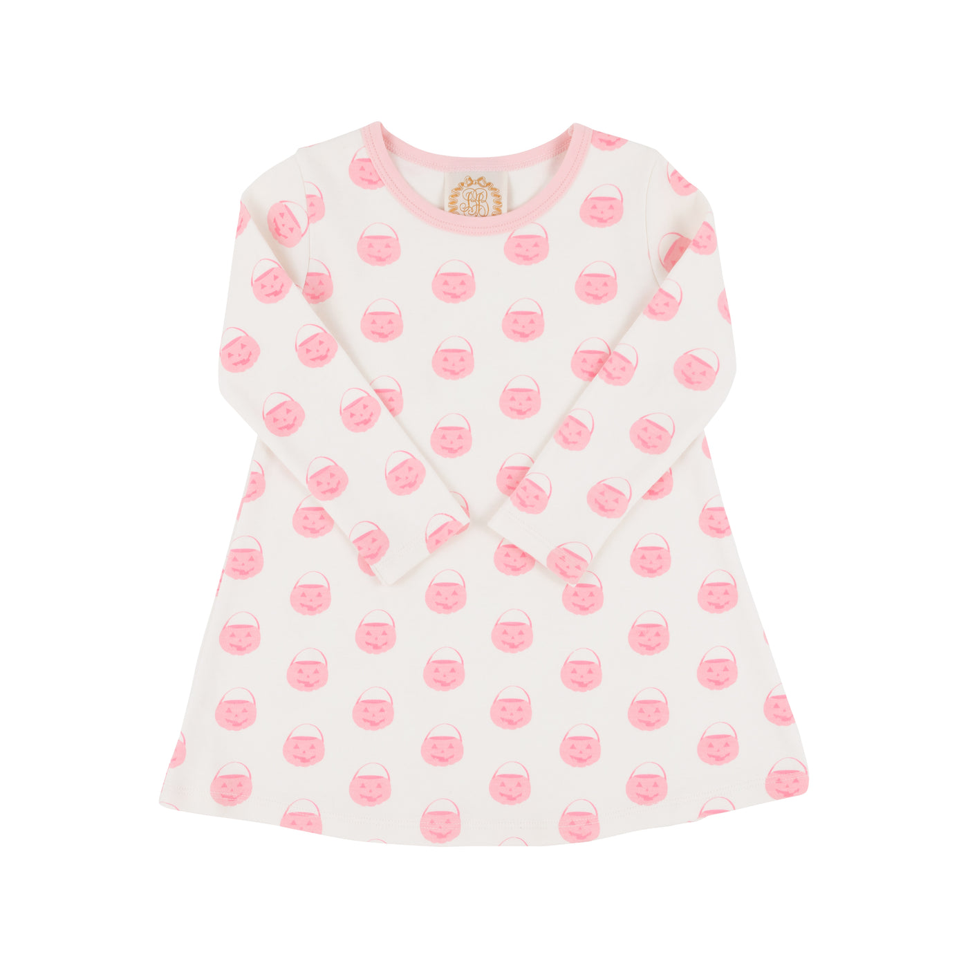 TBBC Polly Play Dress - Vintage Prep Pumpkin Pails with Sandpearl Pink