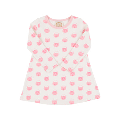 TBBC Polly Play Dress - Vintage Prep Pumpkin Pails with Sandpearl Pink