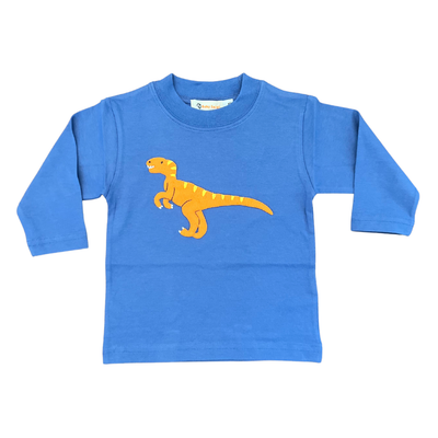 luigi T-Shirt LS - Blue Velociraptor