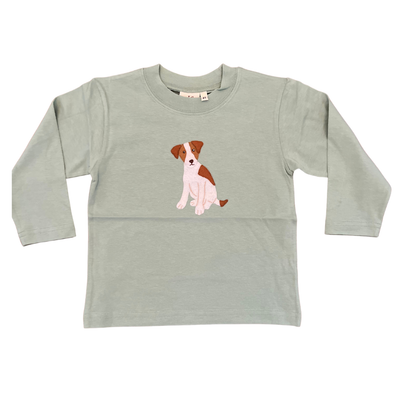 luigi T-Shirt LS - Green Jack Russell Dog