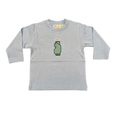 luigi T-Shirt LS - Light Blue with Golf Bag