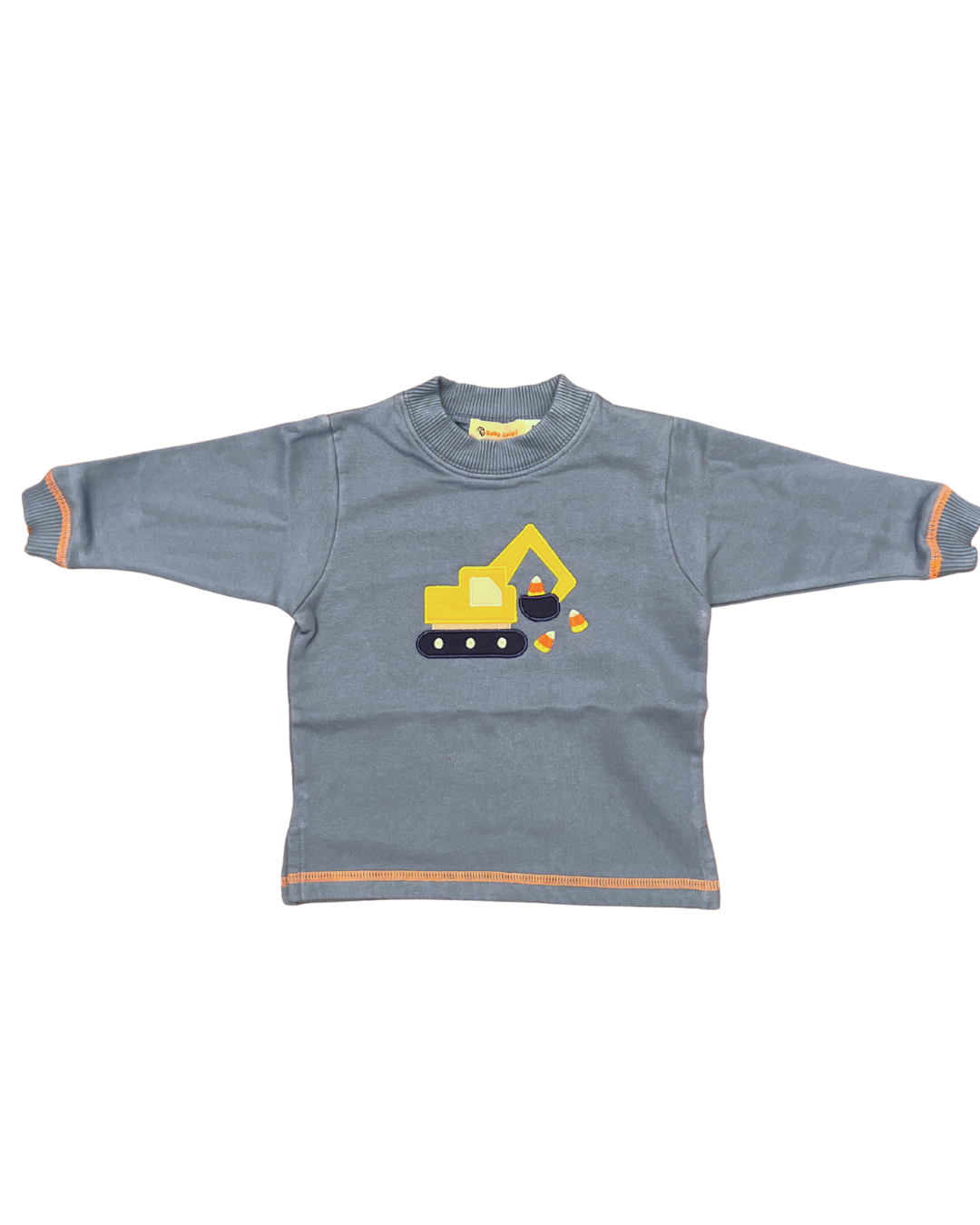 luigi Sweatshirt - Chambray Blue wih Backhoe