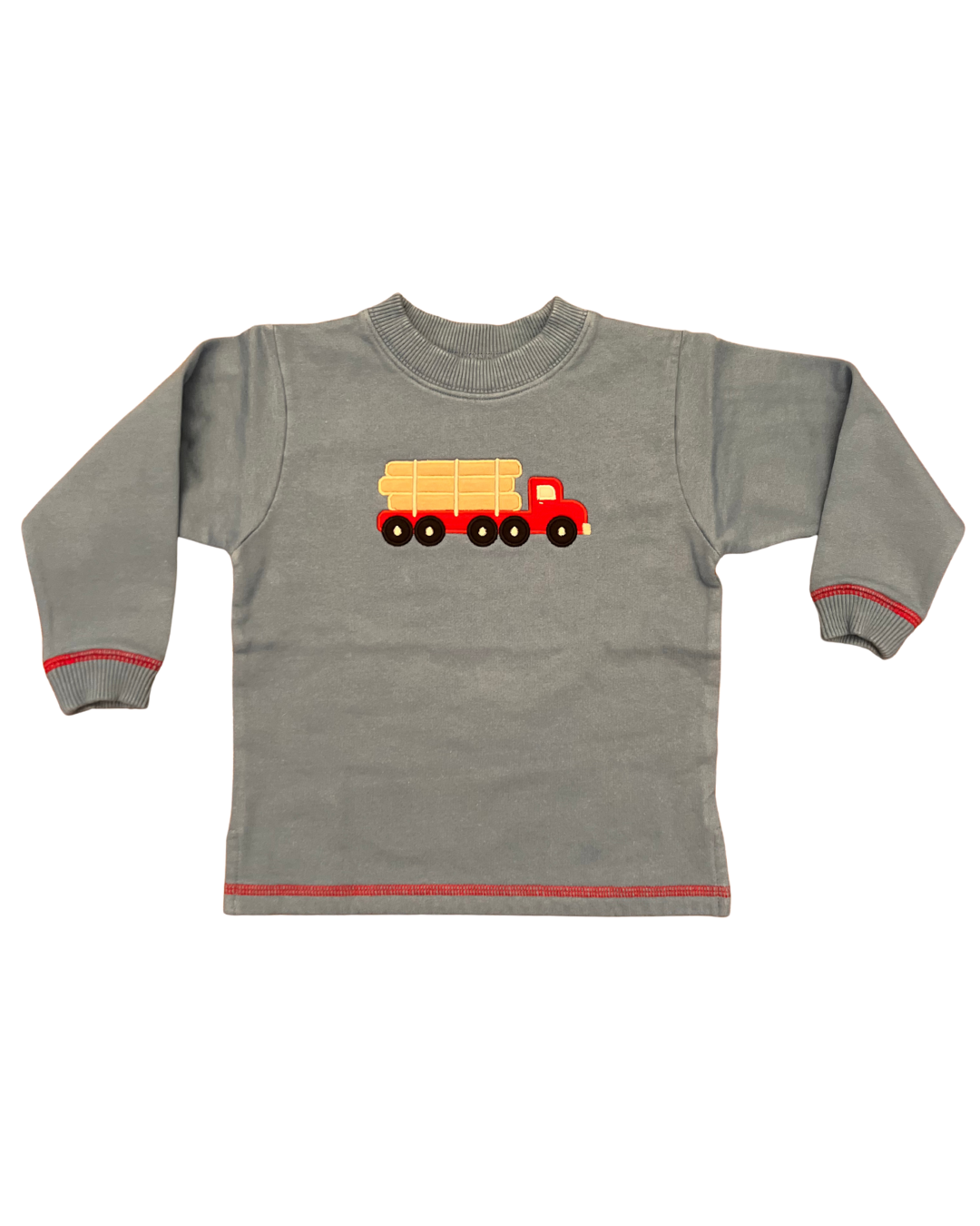 luigi Sweatshirt - Chambray Blue wih Log Truck