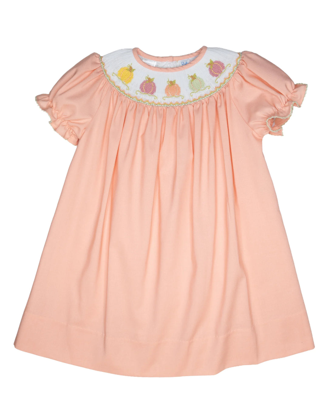 lulu bebe Emma Smocked Bishop Dress - Pumpkin