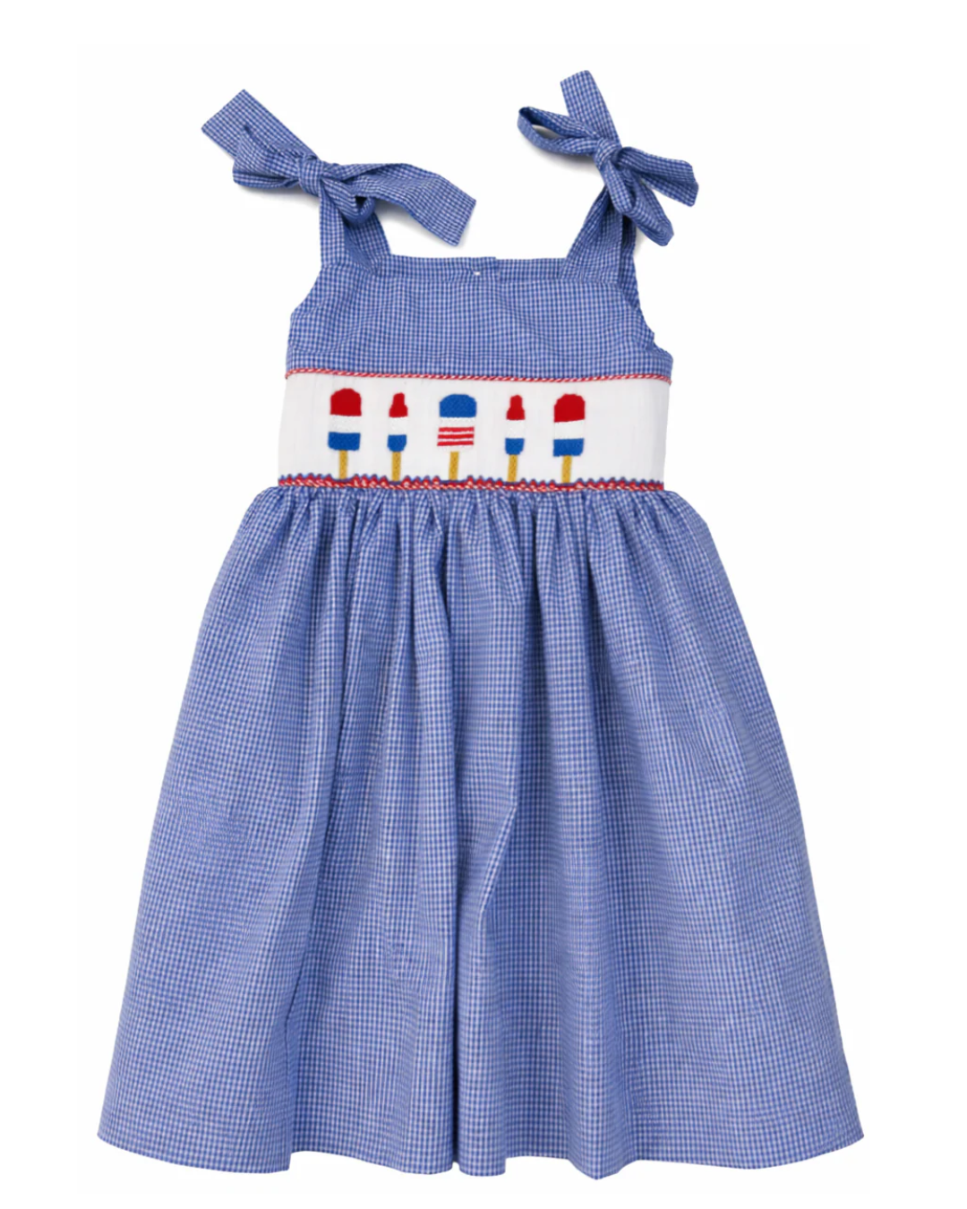 lulu bebe Jackie Smocked Dress - Patriotic Popsicles july 4