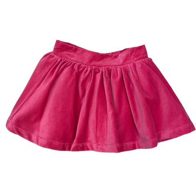 lulu bebe Sofie Velvet Skirt - Pink