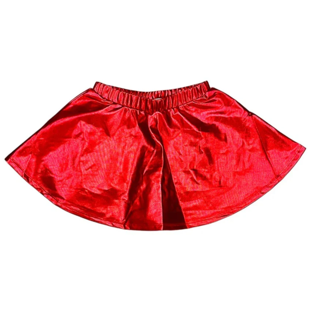 lulu bebe Zoe Skort - Metallic Red