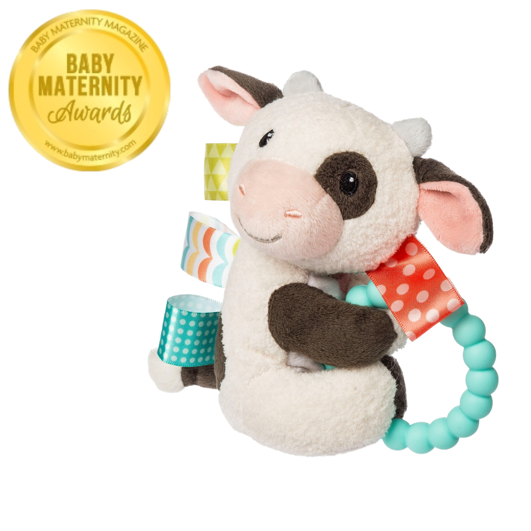 Teether Rattle - Buttercup Cow