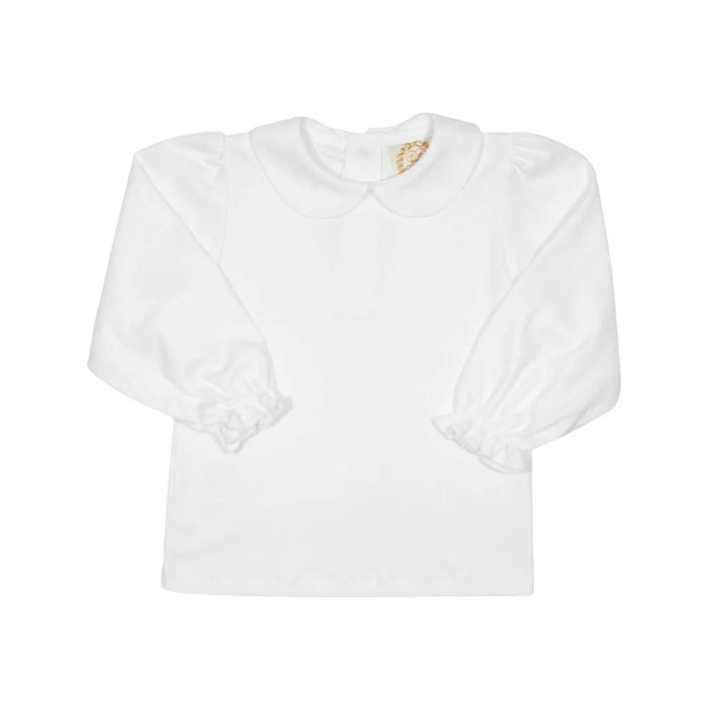 Maudes Peter Pan Collar Shirt LS - Pima - Worth Avenue White (Copy)