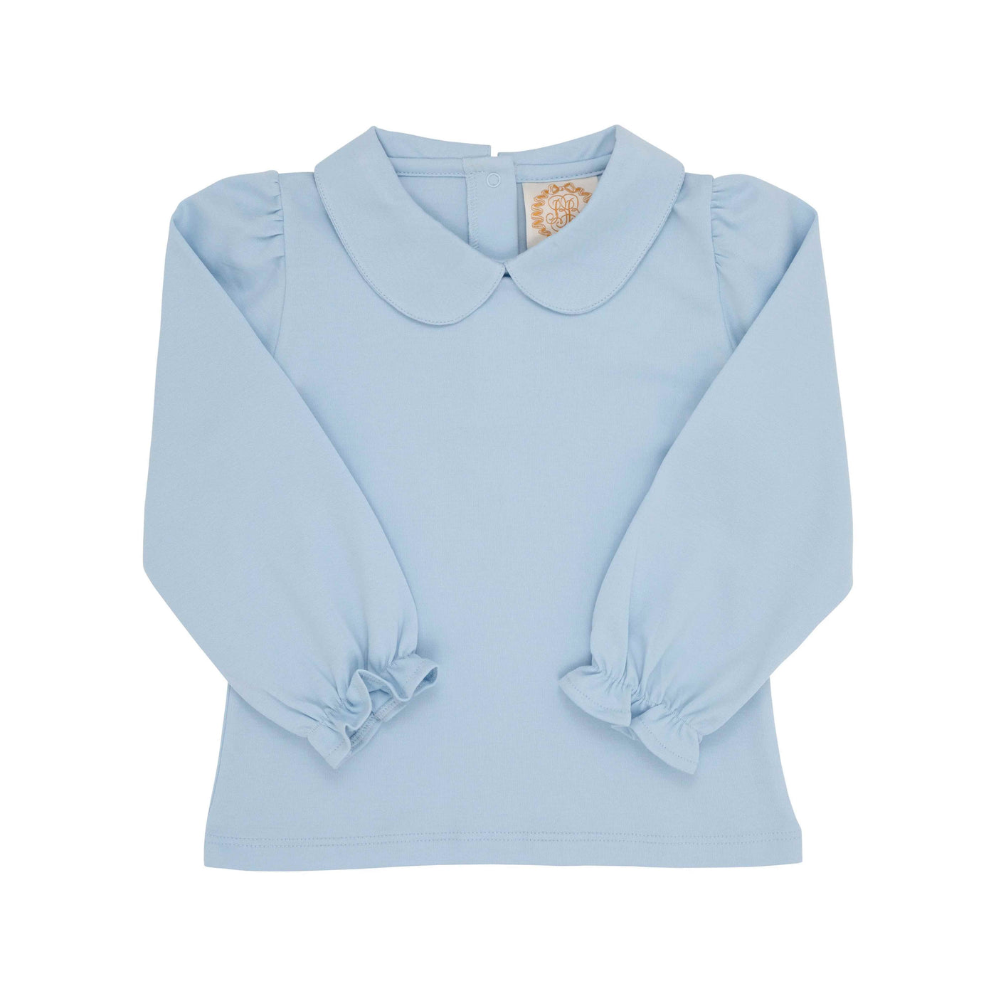 Maudes Peter Pan Collar Shirt - Pima - Buckhead Blue