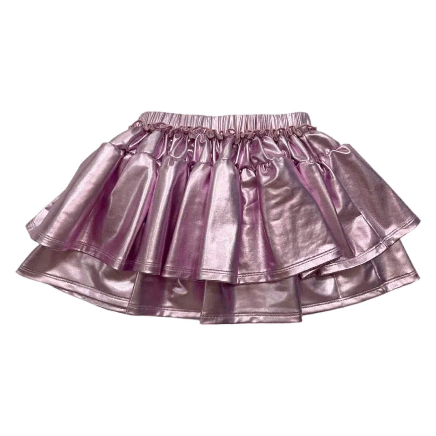 Zaza Double Ruffle Skort - Metallic Lavender