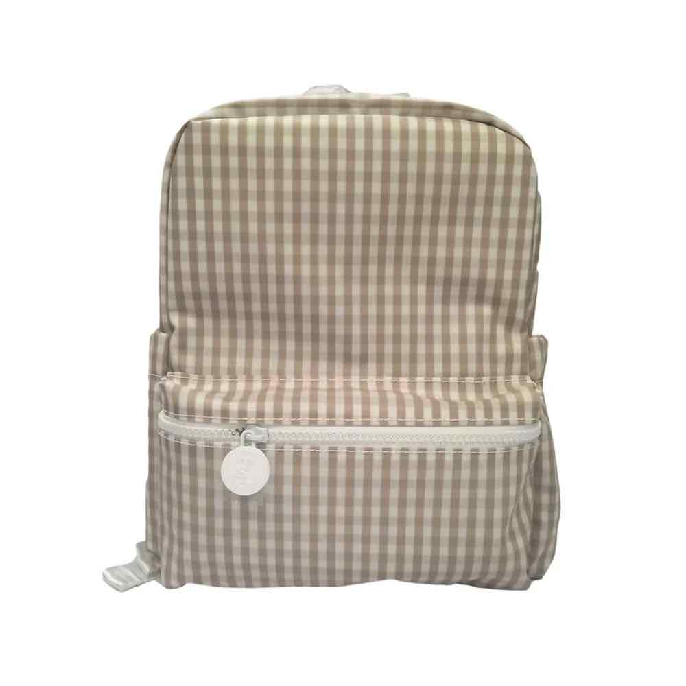 TRVL Mini Backer - Gingham Khaki