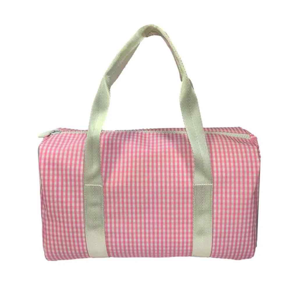 TRVL Mini Packer Duffel Bag - Gingham Pink