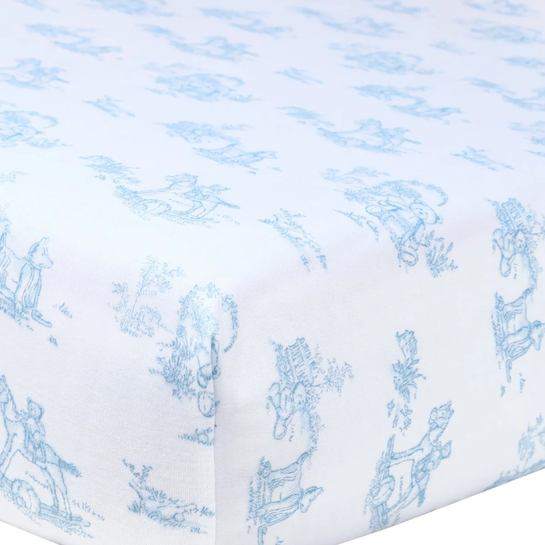 Crib Sheet - Blue Toile