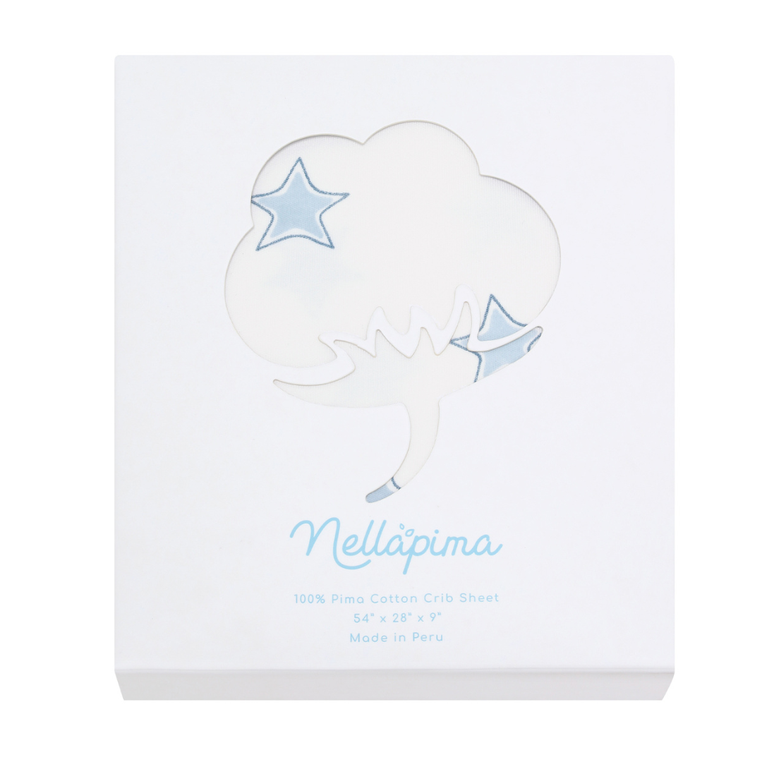 Crib Sheet - Blue Stars