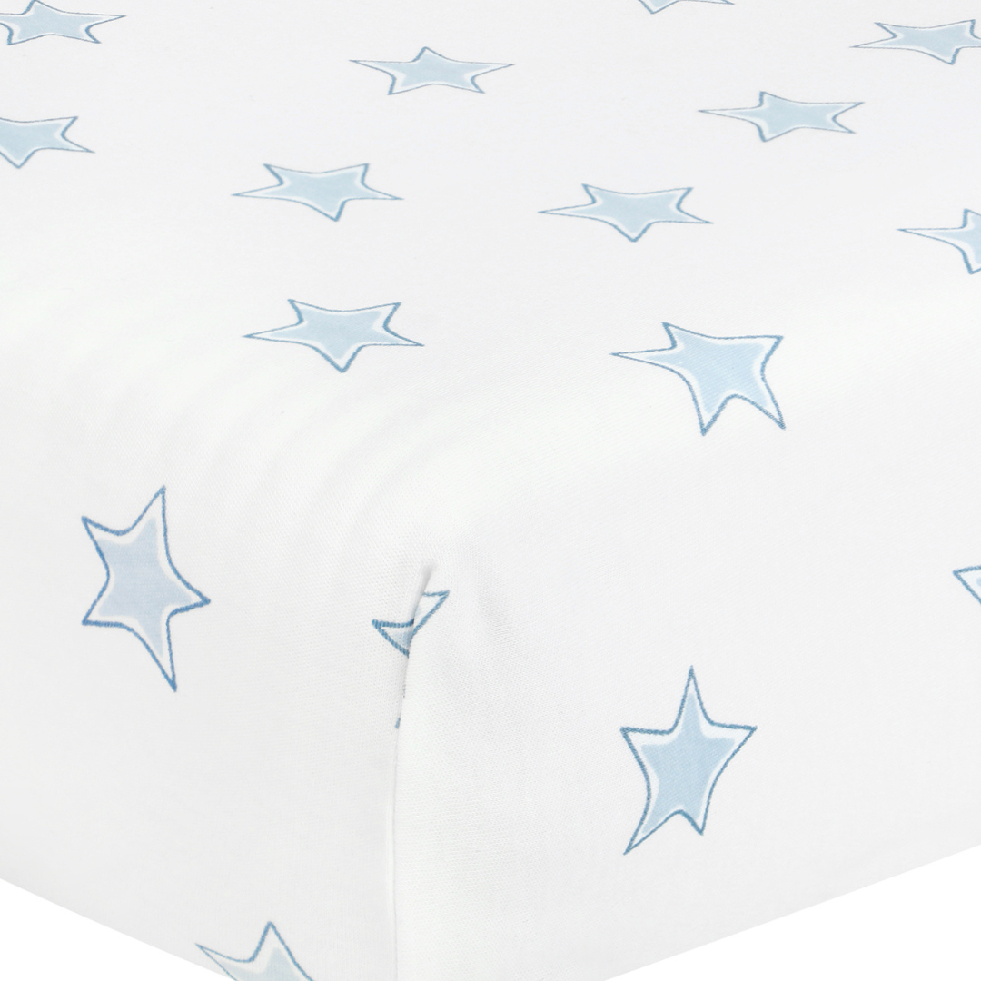 Crib Sheet - Blue Stars