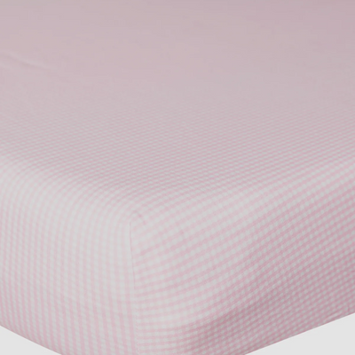 Crib Sheet - Pink Gingham