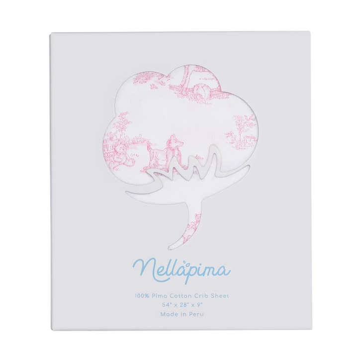 Crib Sheet - Pink Toile