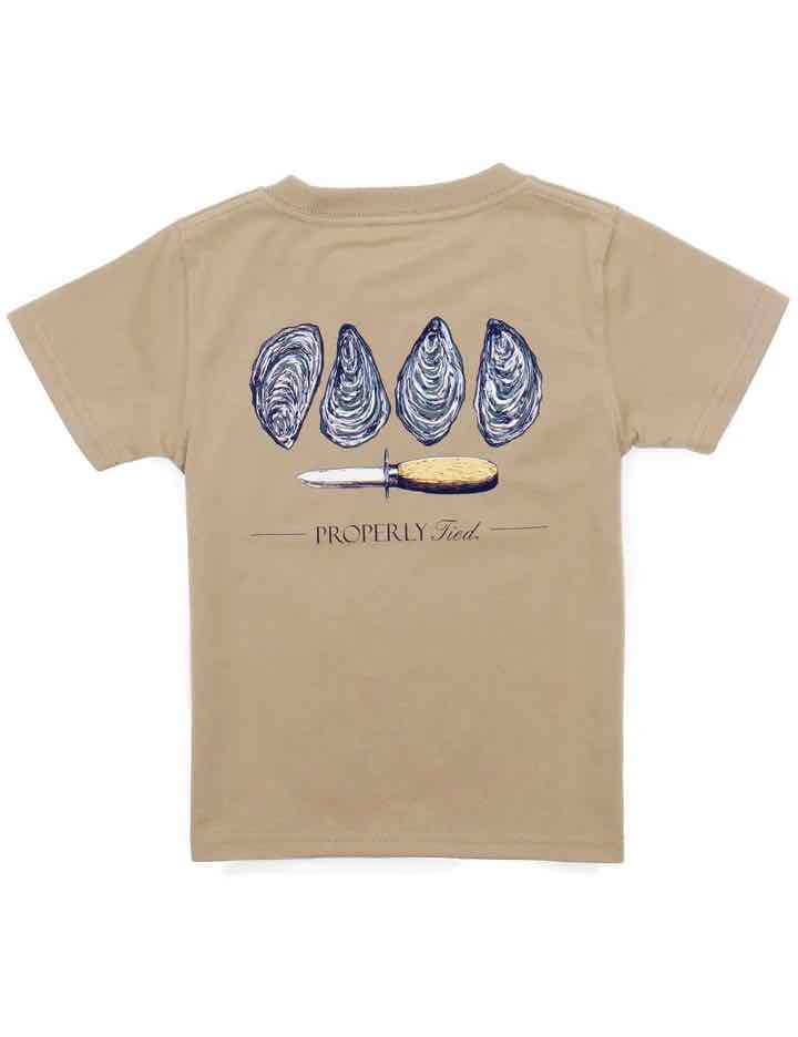 T-Shirt Short Sleeve - Oysters - Sand