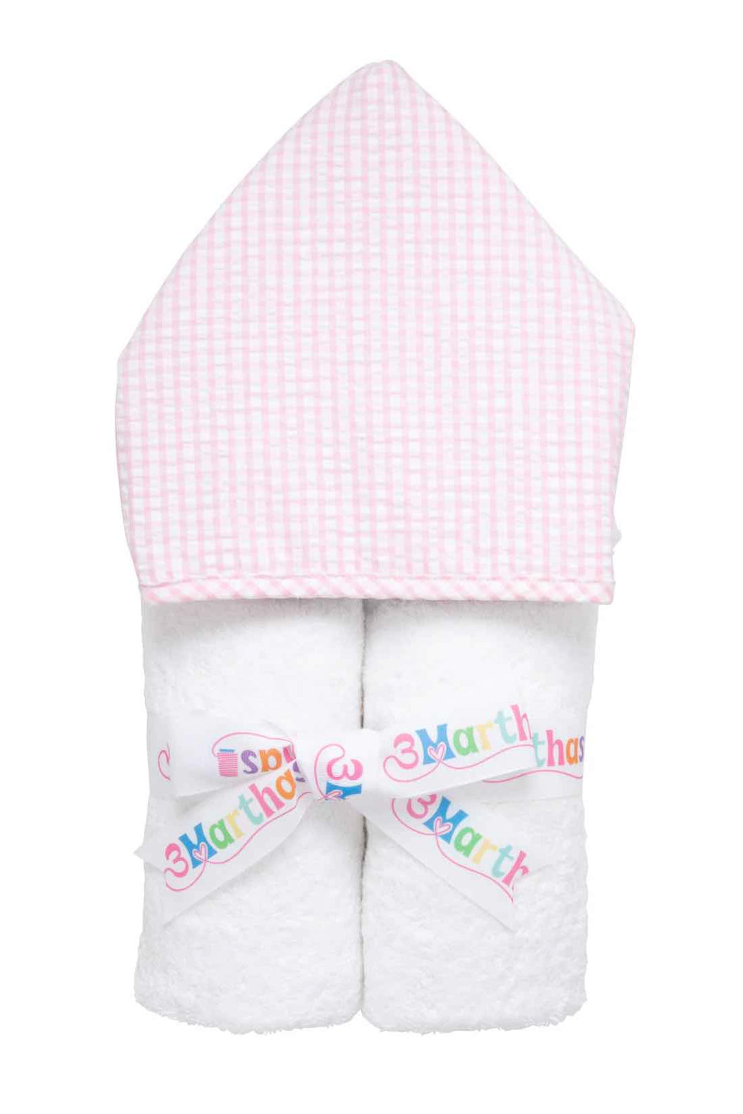 3 marthas Everykid Towel - Pink Check