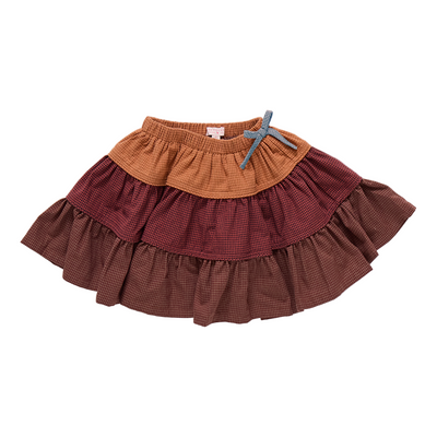 pink chicken Allie Skirt - Mixed Checks
