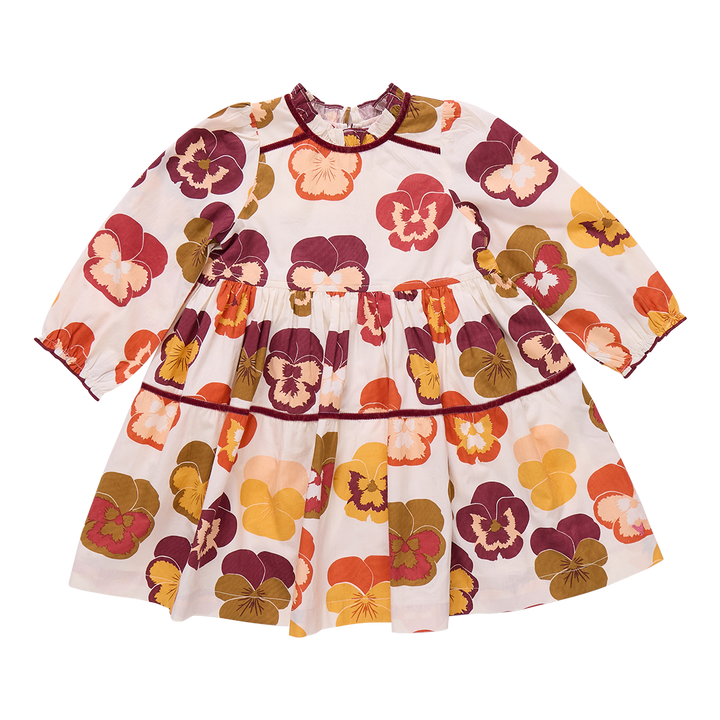Charlie Dress - Autumn Pansies