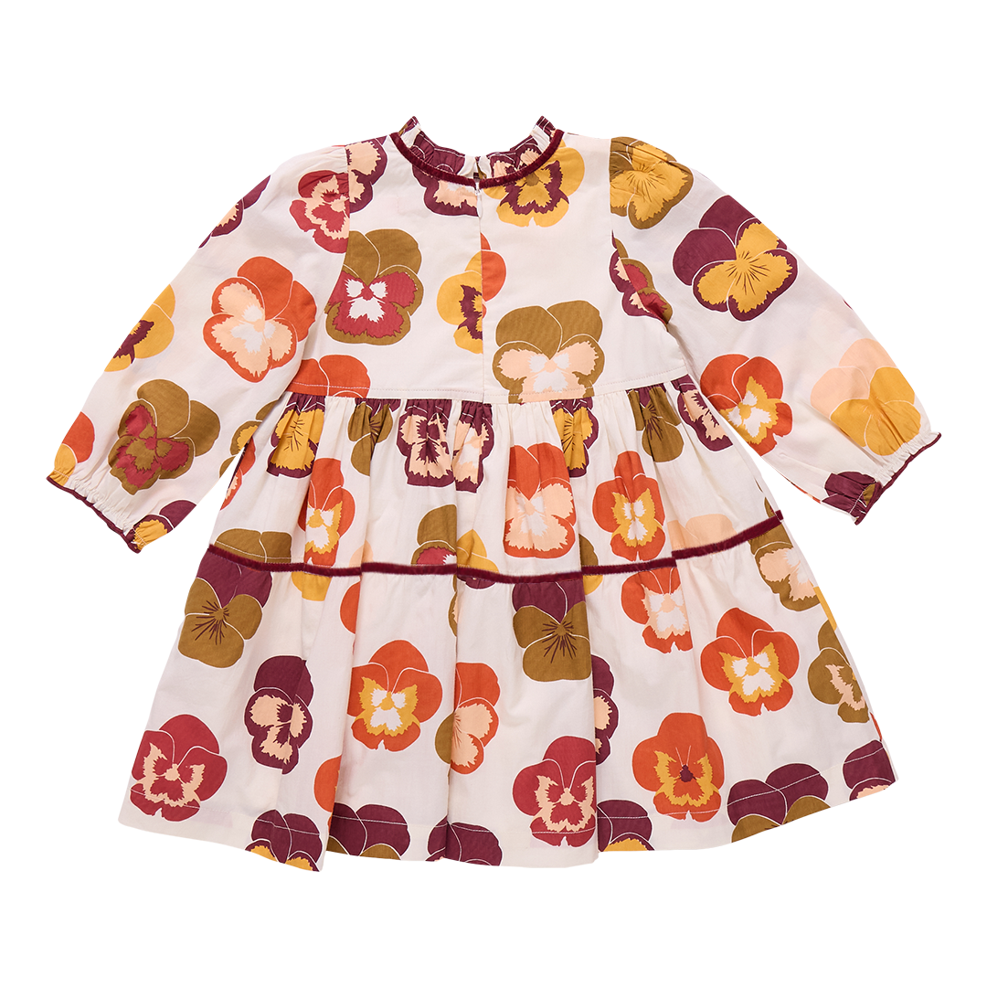 Charlie Dress - Autumn Pansies