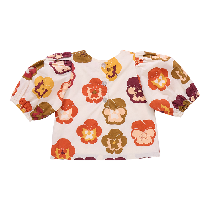 Dana Top - Autumn Pansies