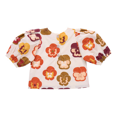 Dana Top - Autumn Pansies