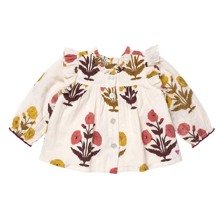 Kalani Button Up Top - Harvest Dandelion
