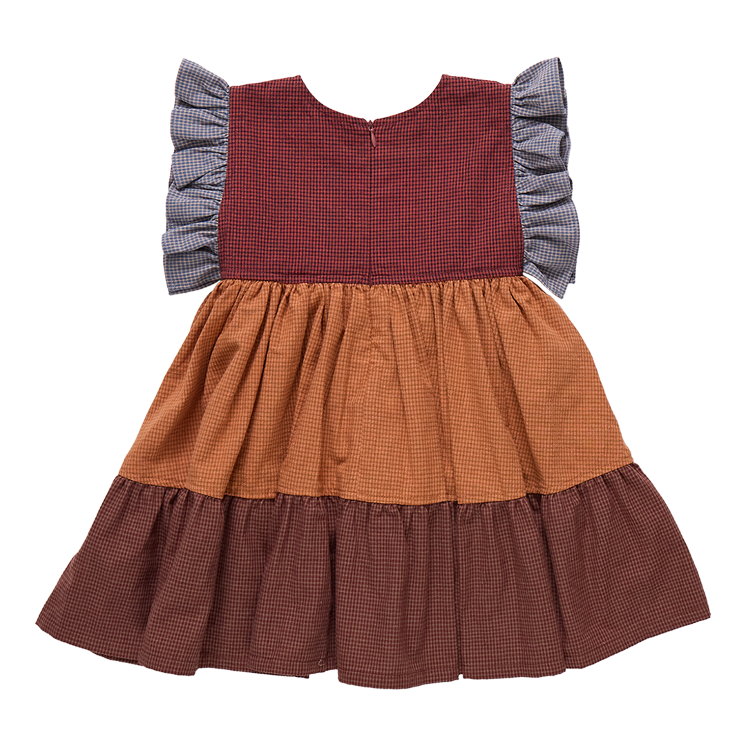 Kit Dress - Mixed Checks