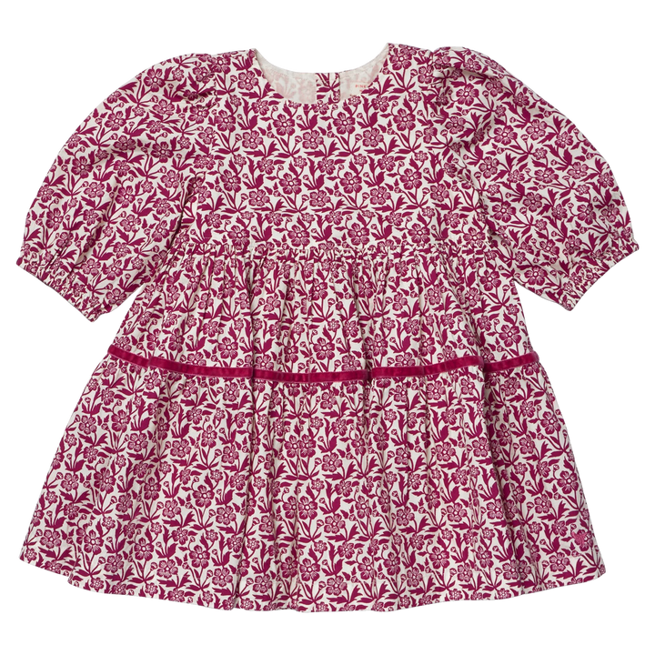 Maribelle Dress - Burgandy Climbing