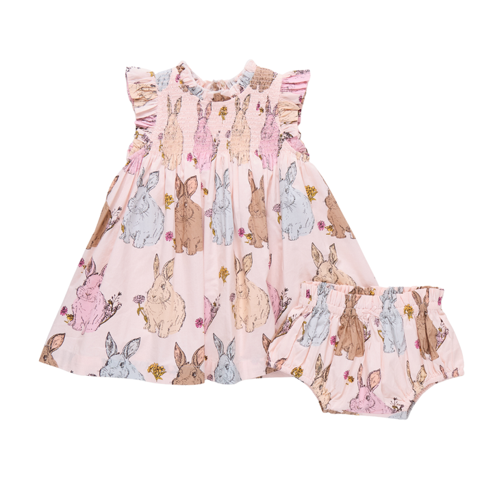 pink chicken Stevie Dress - Vintage Bunnies