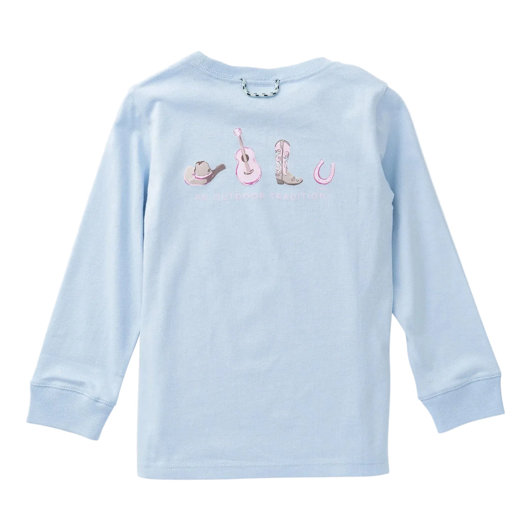 prodoh LS Cotton T-Shirt - Cashmere Blue Cowgirl Icons