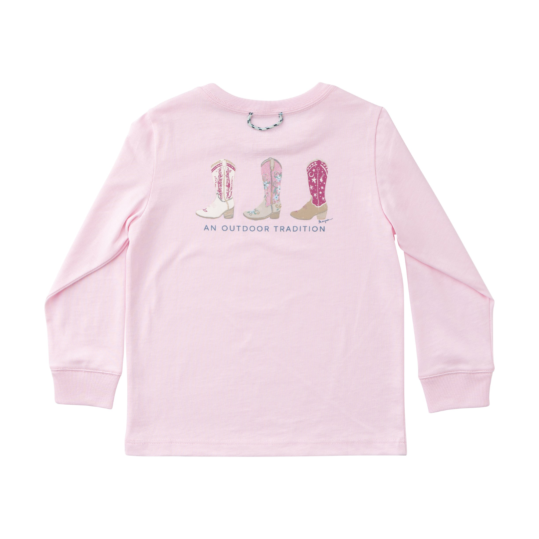 prodoh LS Cotton T-Shirt - Pink Tulle cowboy boots