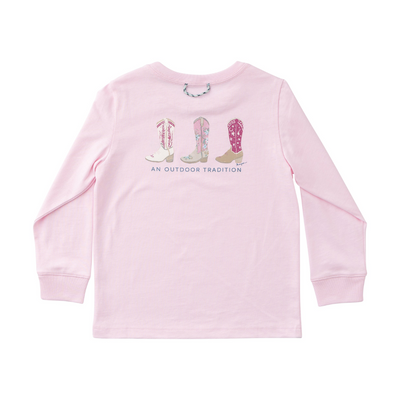 prodoh LS Cotton T-Shirt - Pink Tulle cowboy boots