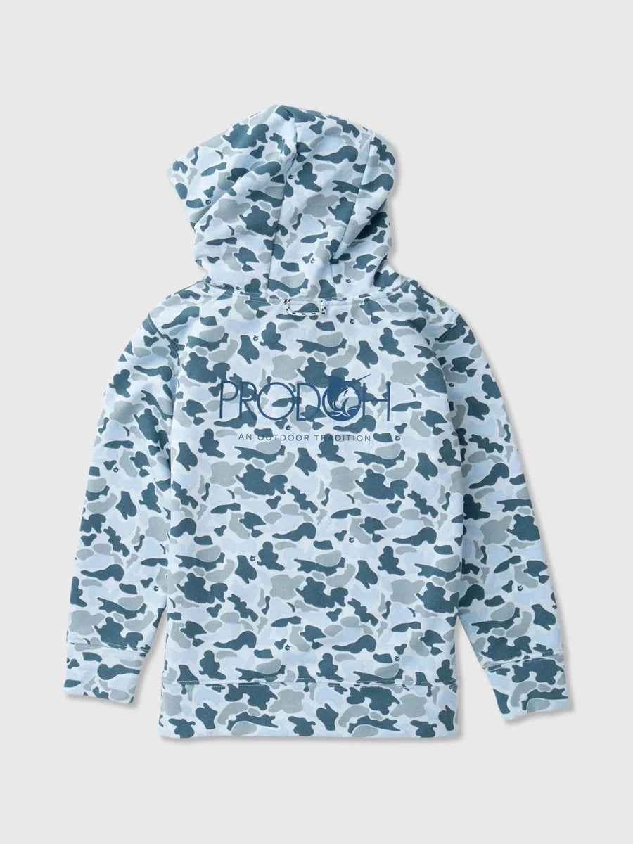 Spinnerbait Hooded Sweatshirt - Cool Blues Break Point Camo