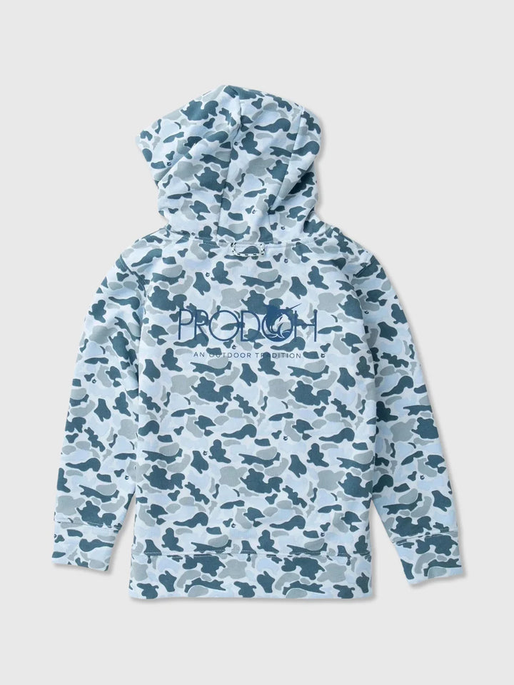Spinnerbait Hooded Sweatshirt - Cool Blues Break Point Camo