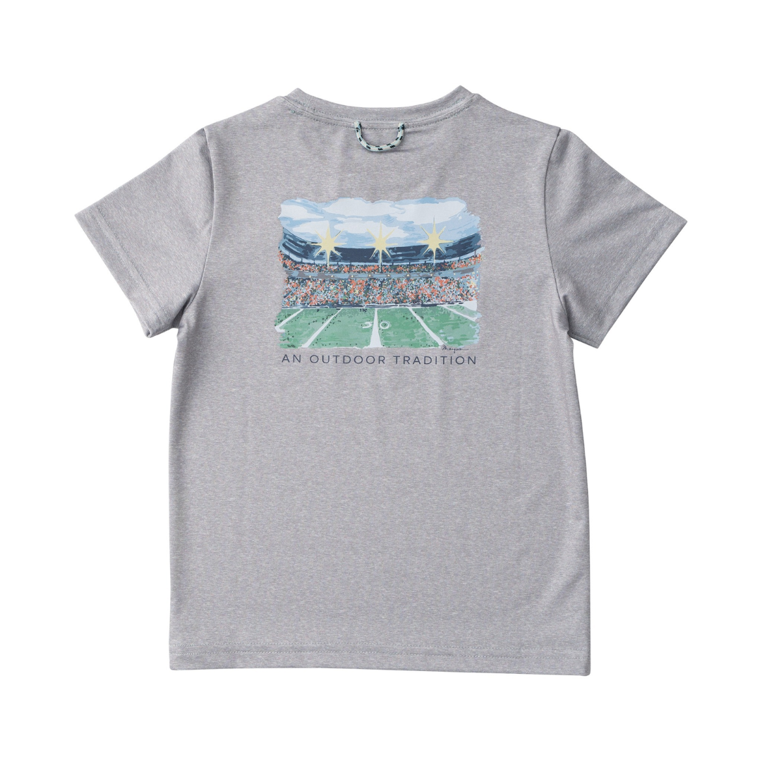prodoh SS Performance T-Shirt - Heather Gray Football Stadium