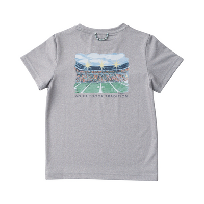 prodoh SS Performance T-Shirt - Heather Gray Football Stadium