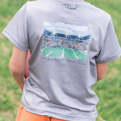 SS Performance T-Shirt - Heather Gray Football Stadium