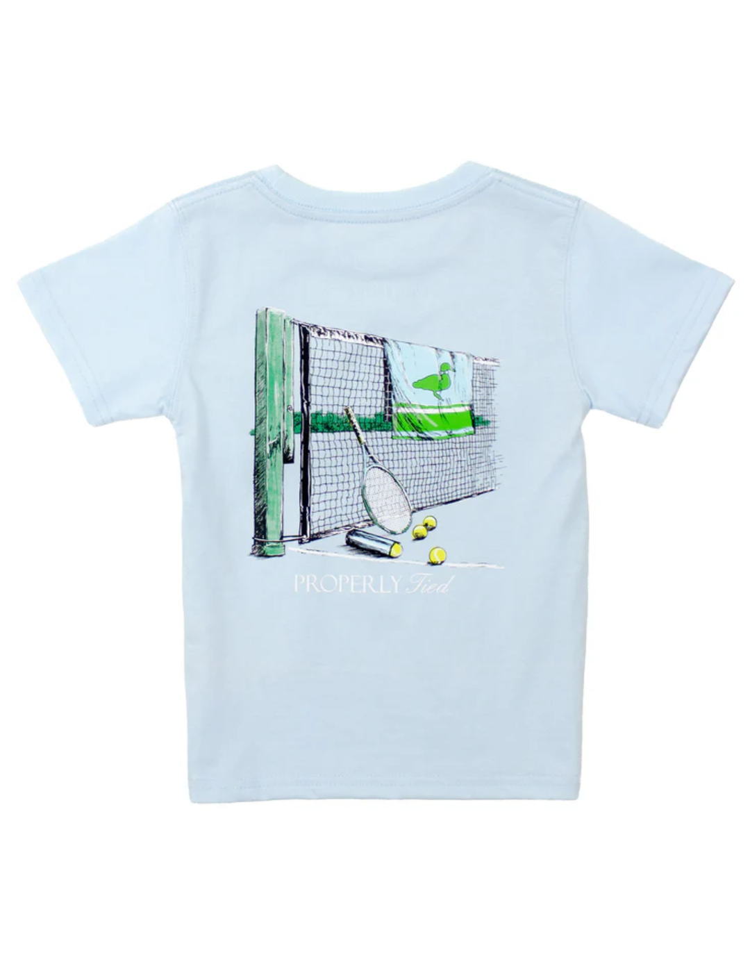 properly tied T-Shirt Short Sleeve - Courtside - Periwinkle
