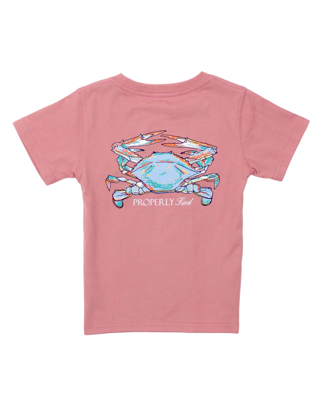 properly tied T-Shirt Short Sleeve - Claws - Salmon