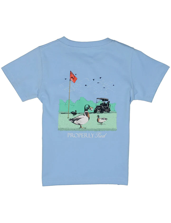 properly tied T-Shirt Short Sleeve - Fowl Play - Light Blue