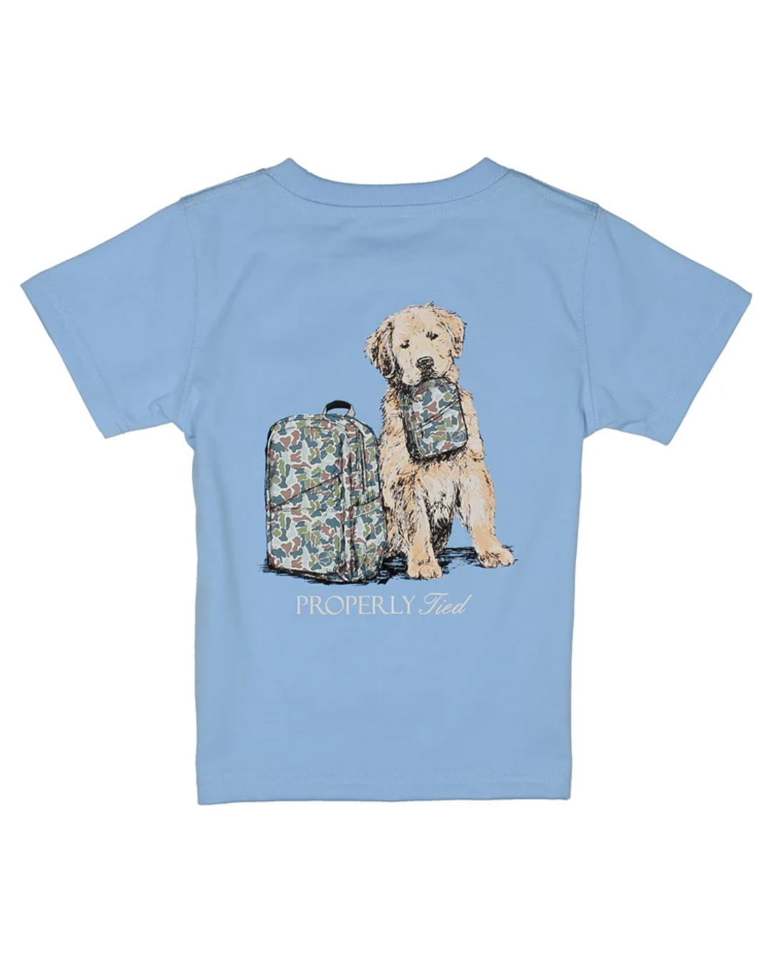 properly tied T-Shirt Short Sleeve - Study Buddy - Light Blue