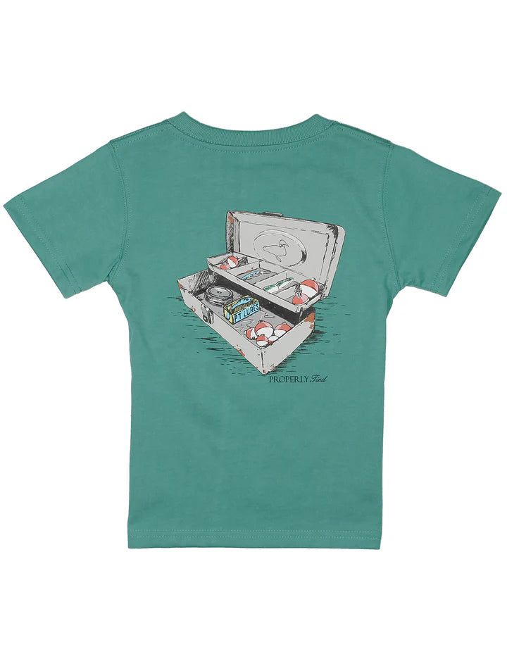 properly tied T-Shirt Short Sleeve - Tackle Box - Teal