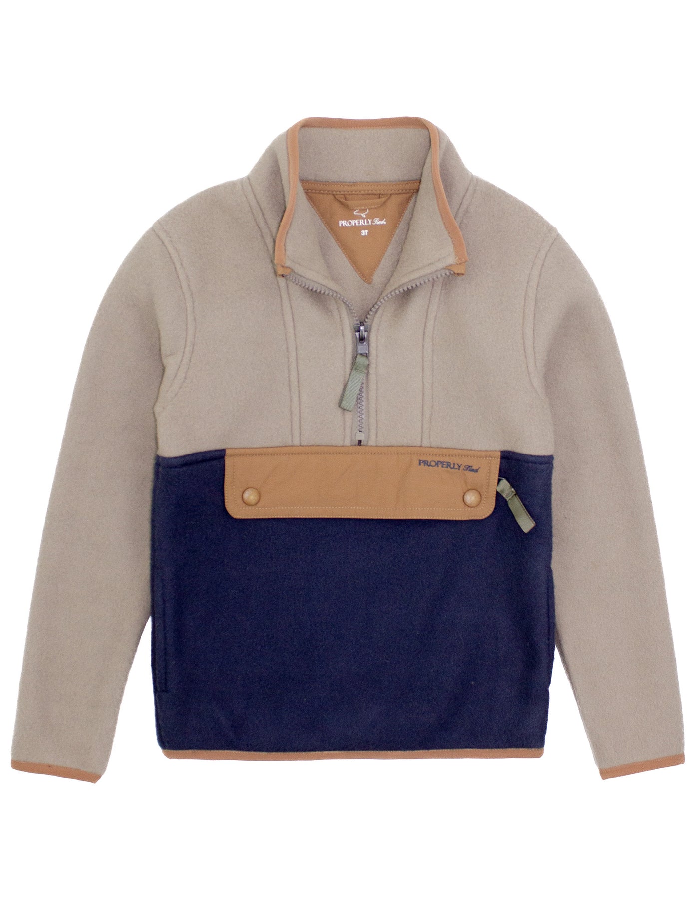 properly tied Wallaby Pullover - Lake fleece
