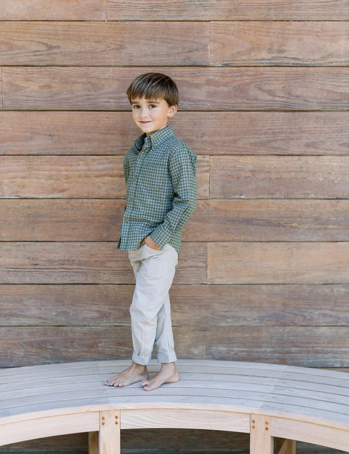 Woodland Sportshirt - Cypress Needle