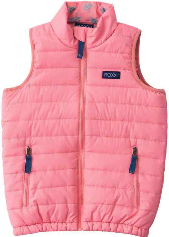 Puffer Vest - Plumeria